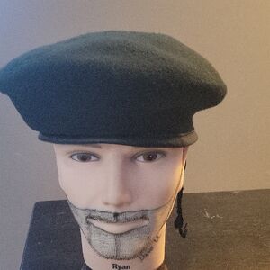 Classic Black Beret for Men